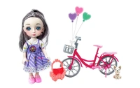 Alia Summer Style Doll Set with Summer Theme | Pretend Role Playset with Accessories Like Heart Shaped Balloons, Bicycle and Cute Handbag | Suitable for 3+ Years


