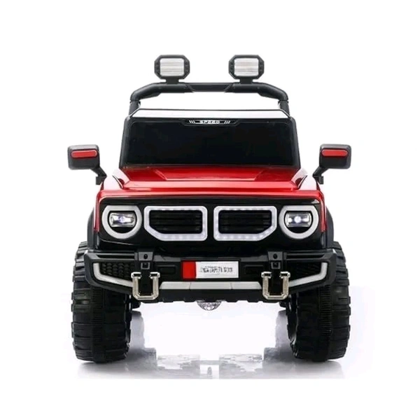 Electric Battery Operated Big Size Ford Jeep 60E - Electric Car for Kids - Ride on Toy Car with Bluetooth Music & Winidshield Lights for Kids (2 to 5Years) - (Metallic RED)