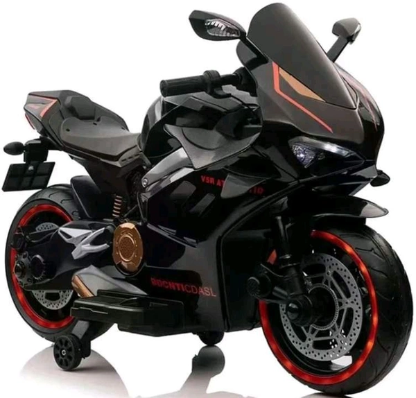  Hot Garage Rechargeable V5R  Ride-On Bike with Music and Lights – The Ultimate Adventure for Young Riders! (Black)


