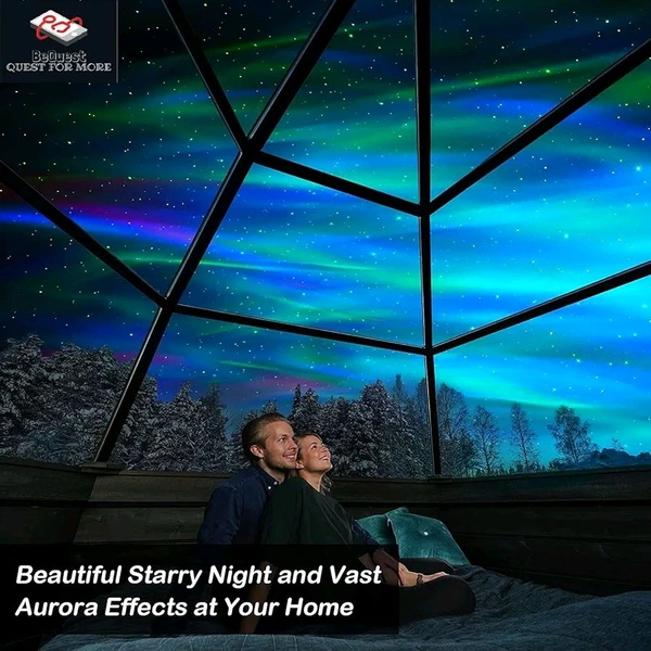 Northern Galaxy Light Aurora Projector With 33 Light Effects, Night Lights Led Star Projector For Bedroom Nebula Lamp, Remote Control,Bluetooth Speaker For Parties - Abs