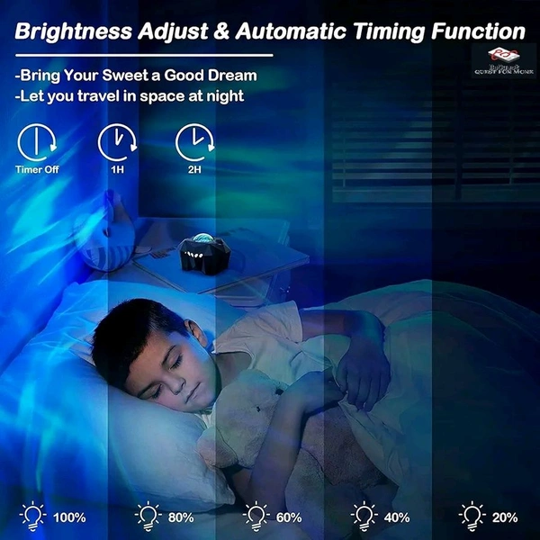 Northern Galaxy Light Aurora Projector With 33 Light Effects, Night Lights Led Star Projector For Bedroom Nebula Lamp, Remote Control,Bluetooth Speaker For Parties - Abs