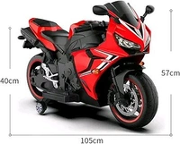 Hot Garage CBR Rechargeable Battery Operated Sports Bike, Ride on Toy Bike with Led Light, Music & USB, Baby Racing Electric Bike | Electric Battery Bike for Kids to Drive 2 to 8 Years (Red)