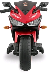 Hot Garage Children's Toy Bike R3: Rechargeable Battery-Powered Ride-On for Boys and Girls | Electric Ride-On for Kids [Agesb2 to  10, Large Size - Painted Red