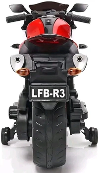 Hot Garage Children's Toy Bike R3: Rechargeable Battery-Powered Ride-On for Boys and Girls | Electric Ride-On for Kids [Agesb2 to  10, Large Size - Painted Red