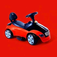 Hot Garage Kids car Battery Operated with USB & Bluetooth Support Music System | Electric Car for Kids Foot Accelerator | Without Remote Control | for 1 Year to 5 Year Kids | Best Gifting Item (Red)