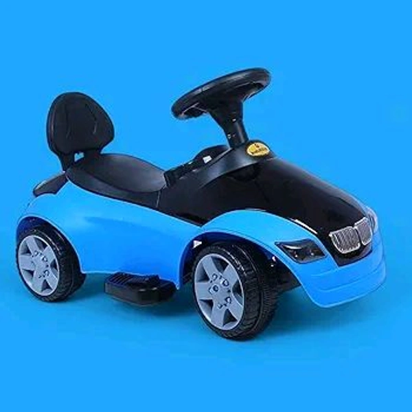 Hot Garage Kids car Battery Operated with USB & Bluetooth Support Music System | Electric Car for Kids Foot Accelerator | Without Remote Control | for 1 Year to 5 Year Kids | Best Gifting Item (Blue)