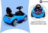 Hot Garage Kids car Battery Operated with USB & Bluetooth Support Music System | Electric Car for Kids Foot Accelerator | Without Remote Control | for 1 Year to 5 Year Kids | Best Gifting Item (Blue)