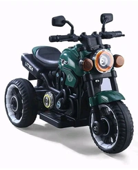 Hot Garage 6V Battery Operated Electric Ride-On Motorcycle for Kids UT-104 | Music Panel, USB Support, LED Lights | 1–5 Years (Green)


