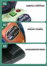 Happy Goods Battery Operated Bike for Kids,Ride On Toy Baby Bike with Light & Music Ride On Toy Kids Bike Rechargeable Battery Electric Scooter for Kids to Drive 2 to 6 Years