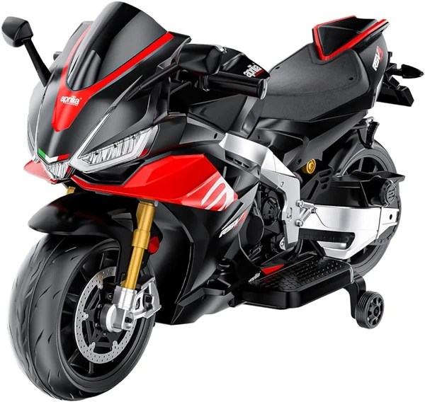 Hot Garage Aprilia Licensed 24V Kids Electric Motorcycle - 