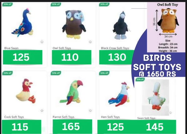 Bird Soft Toys