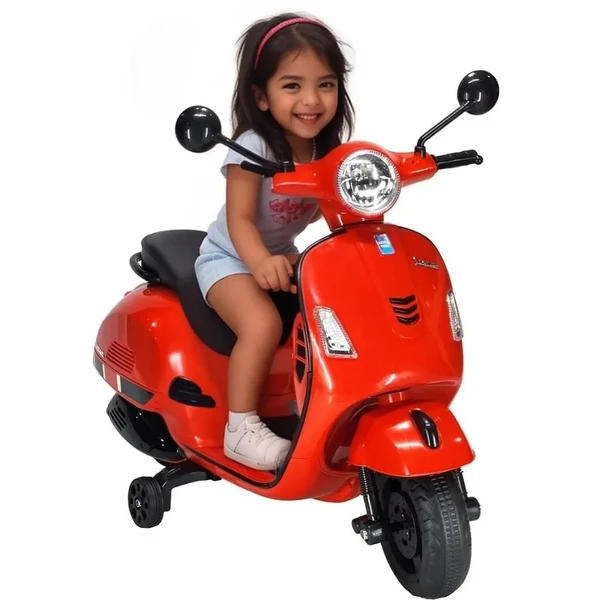 Red Battery Operated Ride On Scooty for Kids Rechargeable Electric Scooter for Girls Boys Ages 1 4 Model CB321 2250 PatnaToys