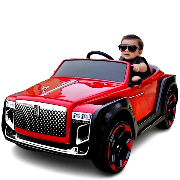 PatnaToys Rolls Royce Model LT928PUT Rechargeable Battery Operated Ride-On Car for Kids | Electric Toy Car for Boys & Girls, Ages 2-8 - PatnaToys - Red