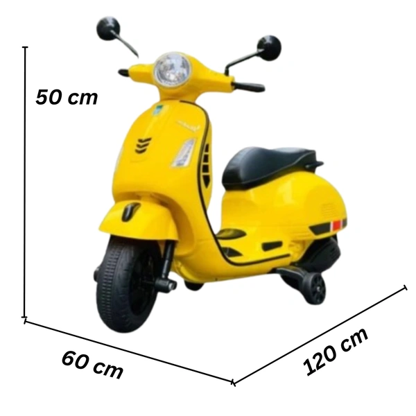 PatnaToys Yellow Battery Operated Ride-On Scooty for Kids | Rechargeable Electric Scooter for Girls & Boys, Ages 1-4 - Model CB321/2250, PatnaToys - Buy 1 @ 7990 Rs., Yellow