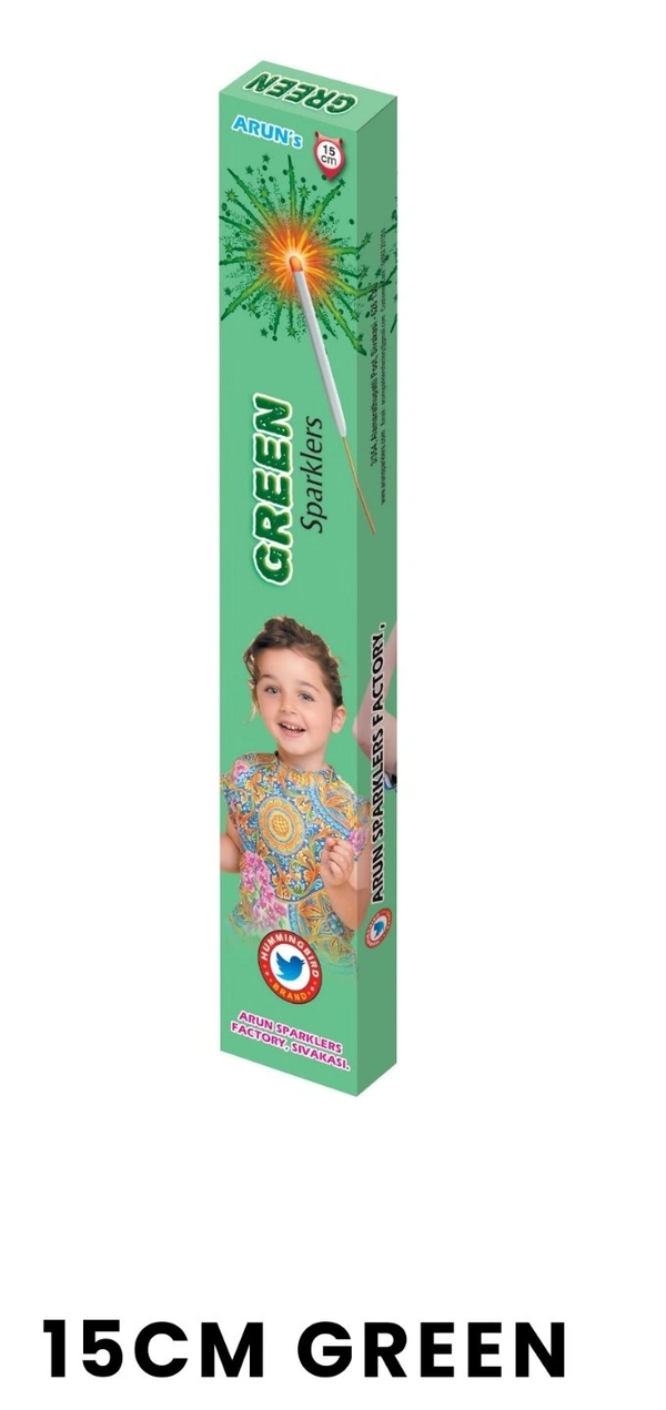 15cm Green Sparklers 10pcs