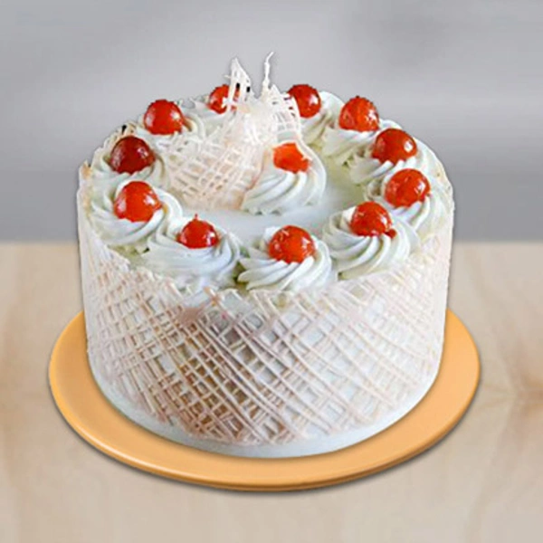 White Forest Cake - White , Large