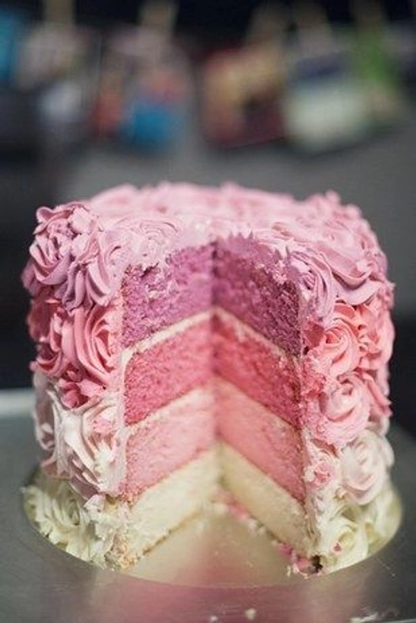 Rose Infused Cake - Pink, Large