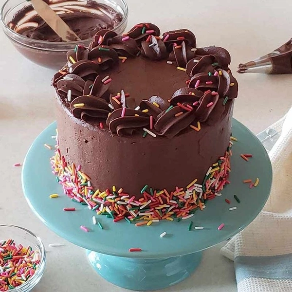 Chocolate Ecstasy Cake - Brown, Large