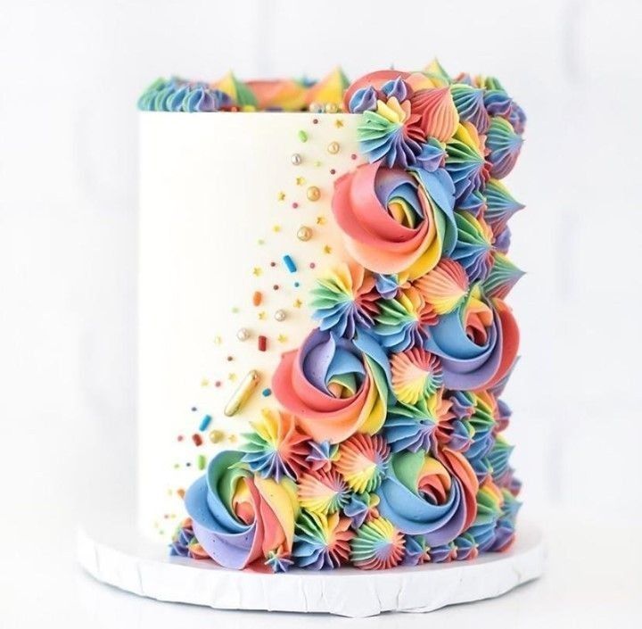 Rainbow Bundt Cake - Love Bakes Good Cakes