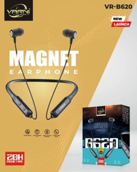 VARNI Newly Launched Magnetic Earphone - Black, 3 Months Guarantee