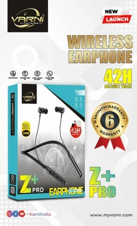 Varni Z+ Pro Neckband - Black, 3 Months Guarantee
