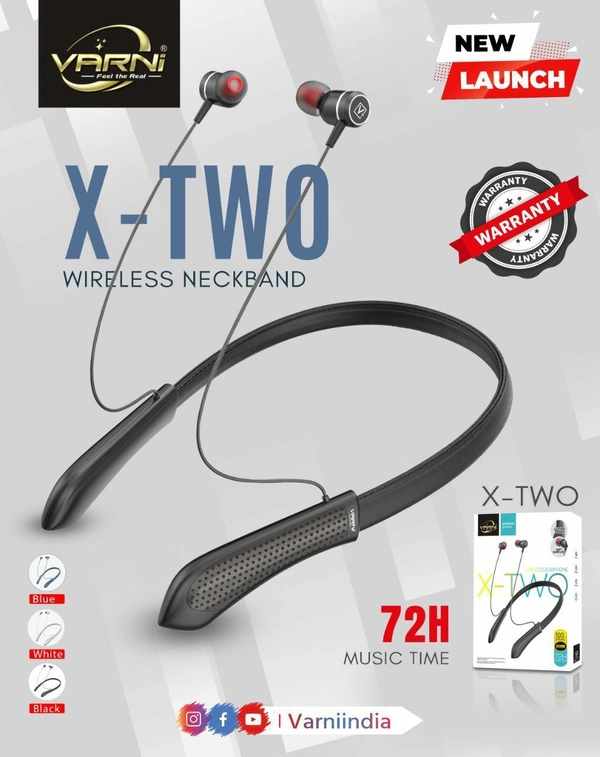 VARNI X-Two Neckband - Dorado, 3 Months Guarantee