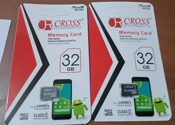 Cross 16gb SD CARD - Black, 3 Months Warranty