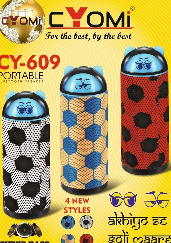 CYOMI Portable Super Bass Wireless Speaker - White, 3 Months Warranty