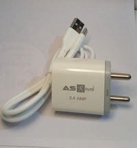 Royal 2.4 Amp Charger  - White, Free, 3 Months Warrenty