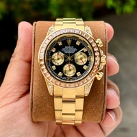 Rolex Luxurious Wrist Watch - Golden, 50, 1 Year Machine Warranty