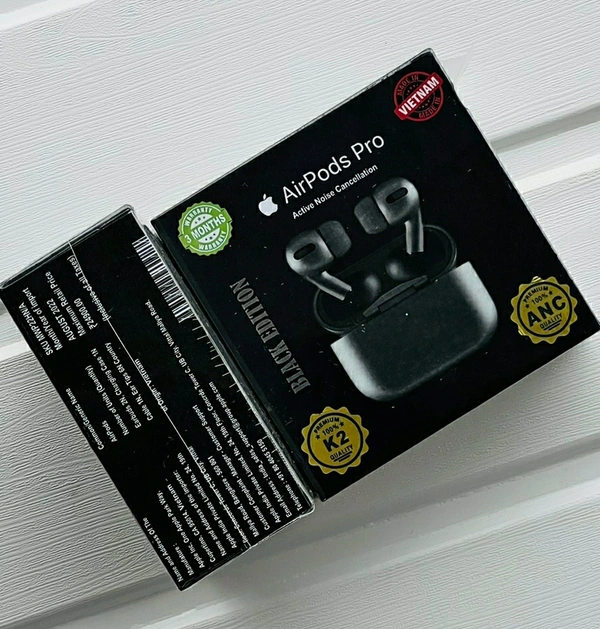 Apple Airpods Pro Black Edition - Black, 6 Months WARRANTY