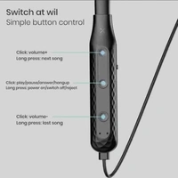 VARNI Newly Launched Magnetic Earphone - Black, 3 Months Guarantee