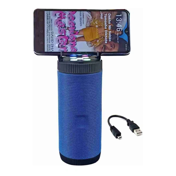 CYOMI Rocker Wireless Speaker With Mobile Stand - Blue, 3 Months Warranty