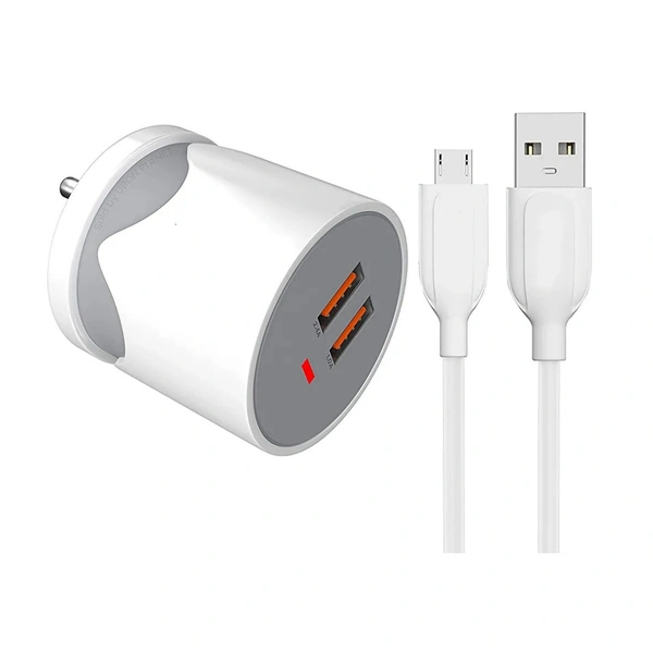 Tiger Nr Gold Dual USB Charger  - White, 3 Month Warrenty