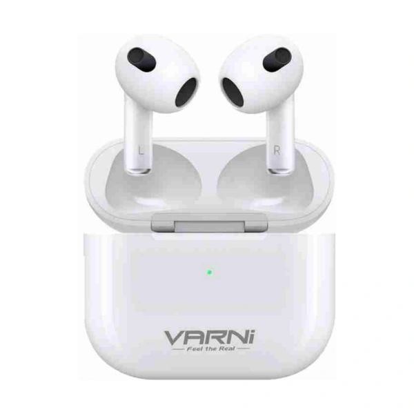 VARNI Twispods Earbuds - White, 6 Months Guarantee