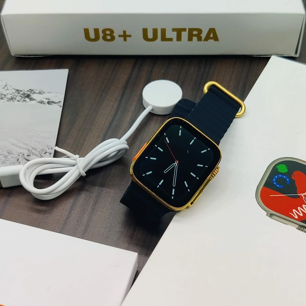 U8+ Ultra Smart Watch - Silver, 30 Days Warranty