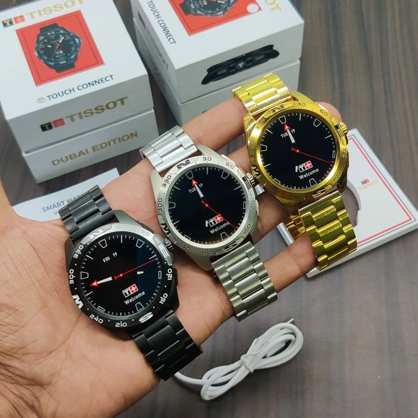 Tissot Dubai Edition Smart Watch  - Gold, 30 Days of Warranty