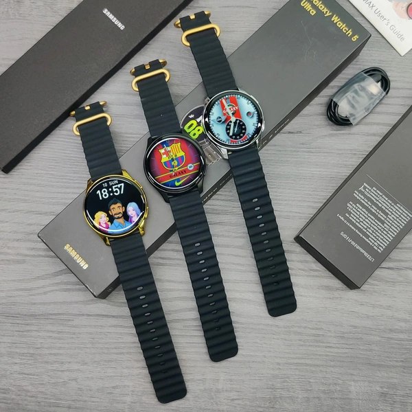 LD Network  Samsung Galaxy watch 5 Ultra Replica  - Black, 3 Months Warranty