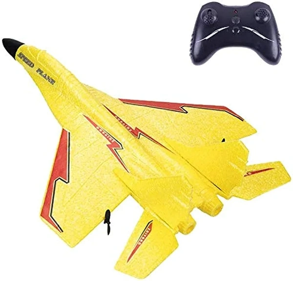 RC  Remote Control Plane Aircraft  - Yellow, 3 Months Warranty