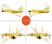 RC  Remote Control Plane Aircraft  - Yellow, 3 Months Warranty