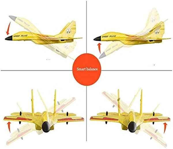 RC  Remote Control Plane Aircraft  - Yellow, 3 Months Warranty