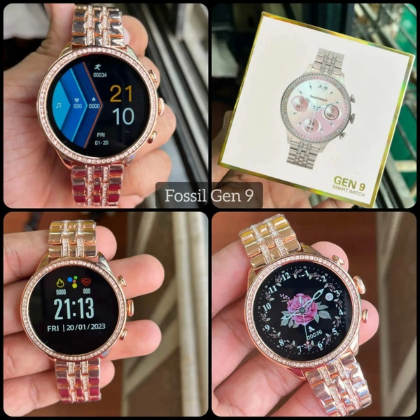 The LD Network  Generation 9 Smart watch For Men/Women - Rose Gold, 1.5 Months Warranty