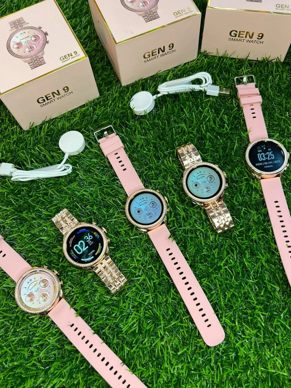 The LD Network  Generation 9 Smart watch For Men/Women - Rose Gold, 1.5 Months Warranty