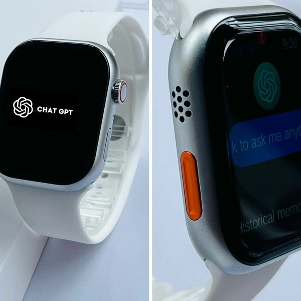 The LD Network  Watch 9 With First Time AI-Chat GPT - White, 1.5 Months Warranty