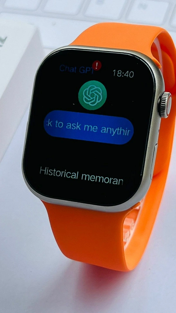 The LD Network  Watch 9 With First Time AI-Chat GPT - Web Orange, 1.5 Months Warranty