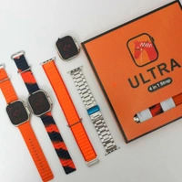 The LD Network  Ultra Smart Watch 4 in One Straps  - Orange, 1.5 Months