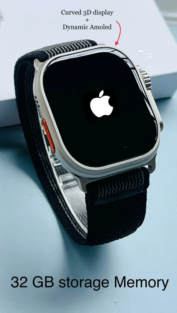 LD Network  Smart Watch Ultra With 3d Amoled Display  - Black, 30 Days of Warranty