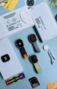 LD Network  Smart Watch Ultra With 3d Amoled Display  - Black, 30 Days of Warranty