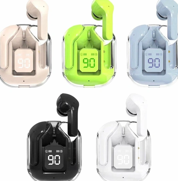 LD Network  New Wireless Buds With Transparent Case - White, 1.5 Months