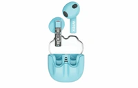 Intex Crystal True Wireless Earbuds  - sky blue, 1 Year Warranty